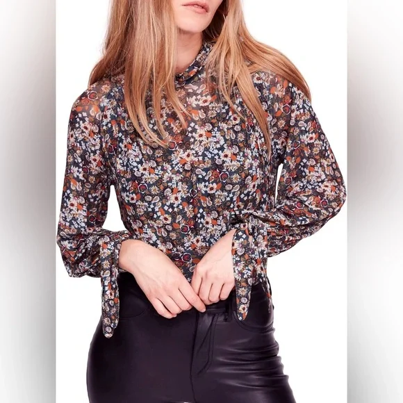 Free People All Dolled Up Floral Top - Picture 2 of 9